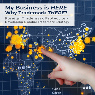 Finger pressing section of a Foreign Trademark map.