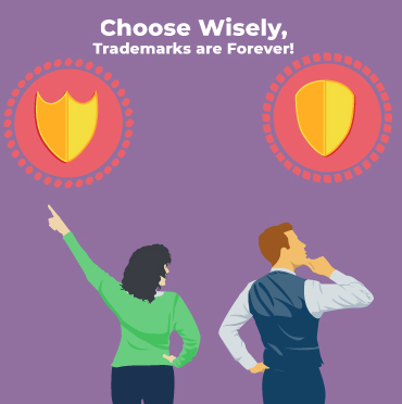 Graphic depicting struggle of companies to choose branding