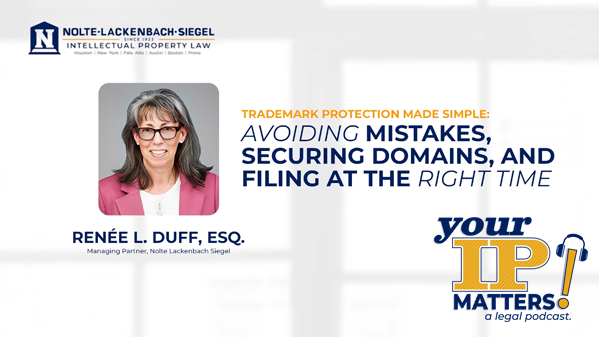 Renée Duff: Your IP Matters! Legal podcast image.